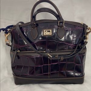 Dooney & Bourke Plum Pocket Satchel